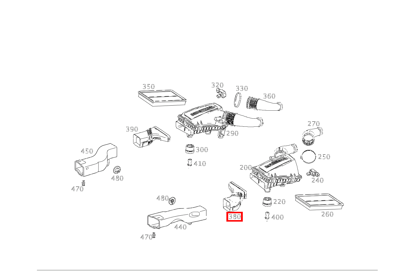 Luftkanal ANSAUGLEITUNG AN DAEMPFERFILTER LINKS Mercedes-AMG GT Roadster 190
