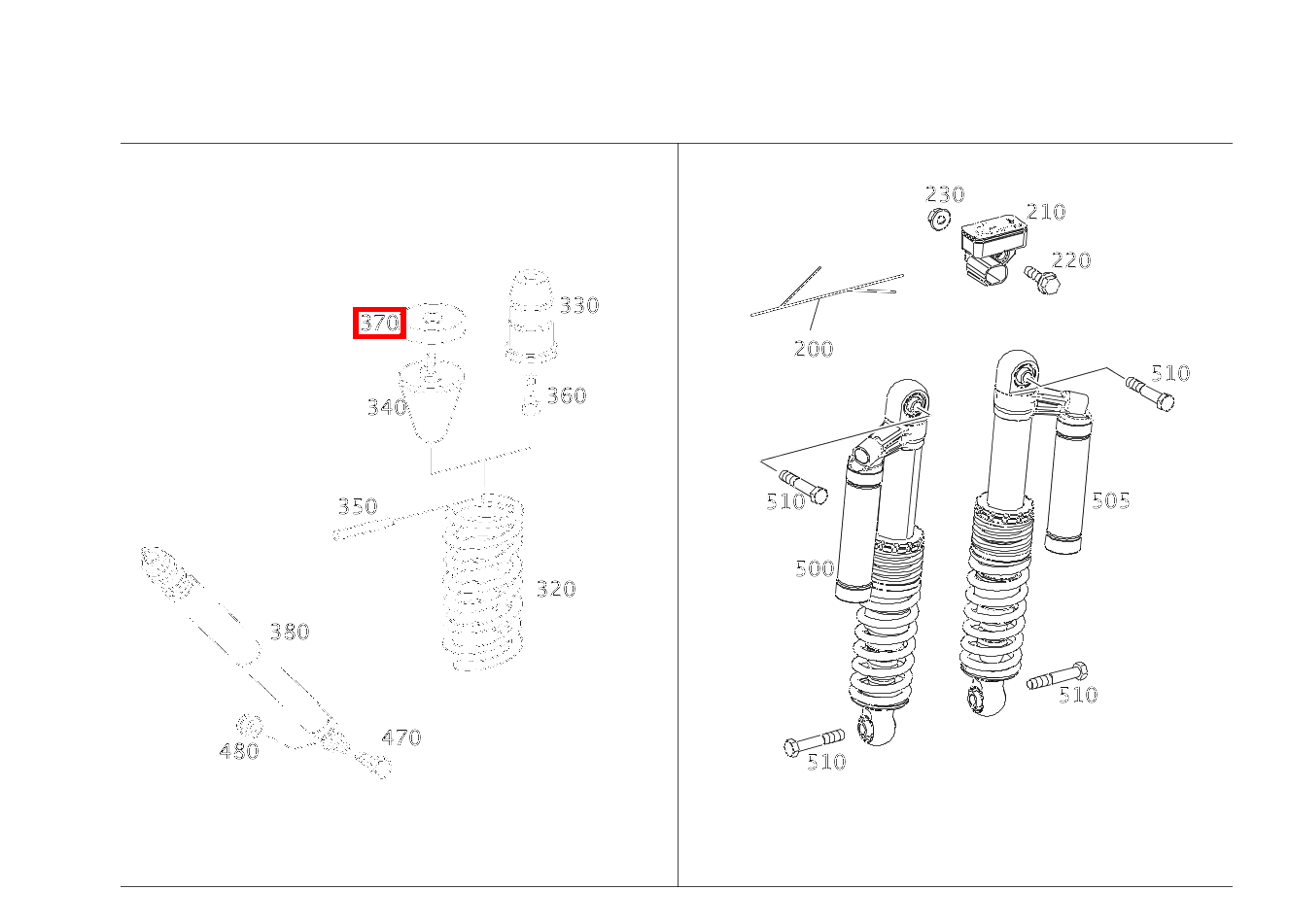 FEDERGEHAEUSE BEFESTIGUNG ANSCHLAGPUFFER G 500 Off-Roader lang BCA 463 FEDERGEHAEUSE BEFESTIGUNG ANSCHLAGPUFFER G 500 Off-Roader lang BCA 463