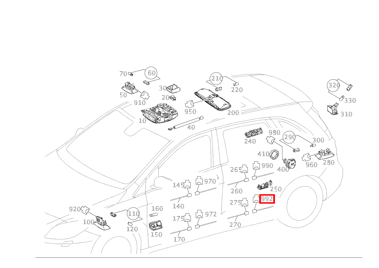 Stecker BELEUCHTUNG ARMLEHNE LINKS/RECHTS X157/7*3; 3-PIN MQS ELECTRIC DRIVE 242 Stecker BELEUCHTUNG ARMLEHNE LINKS/RECHTS X157/7*3; 3-PIN MQS ELECTRIC DRIVE 242