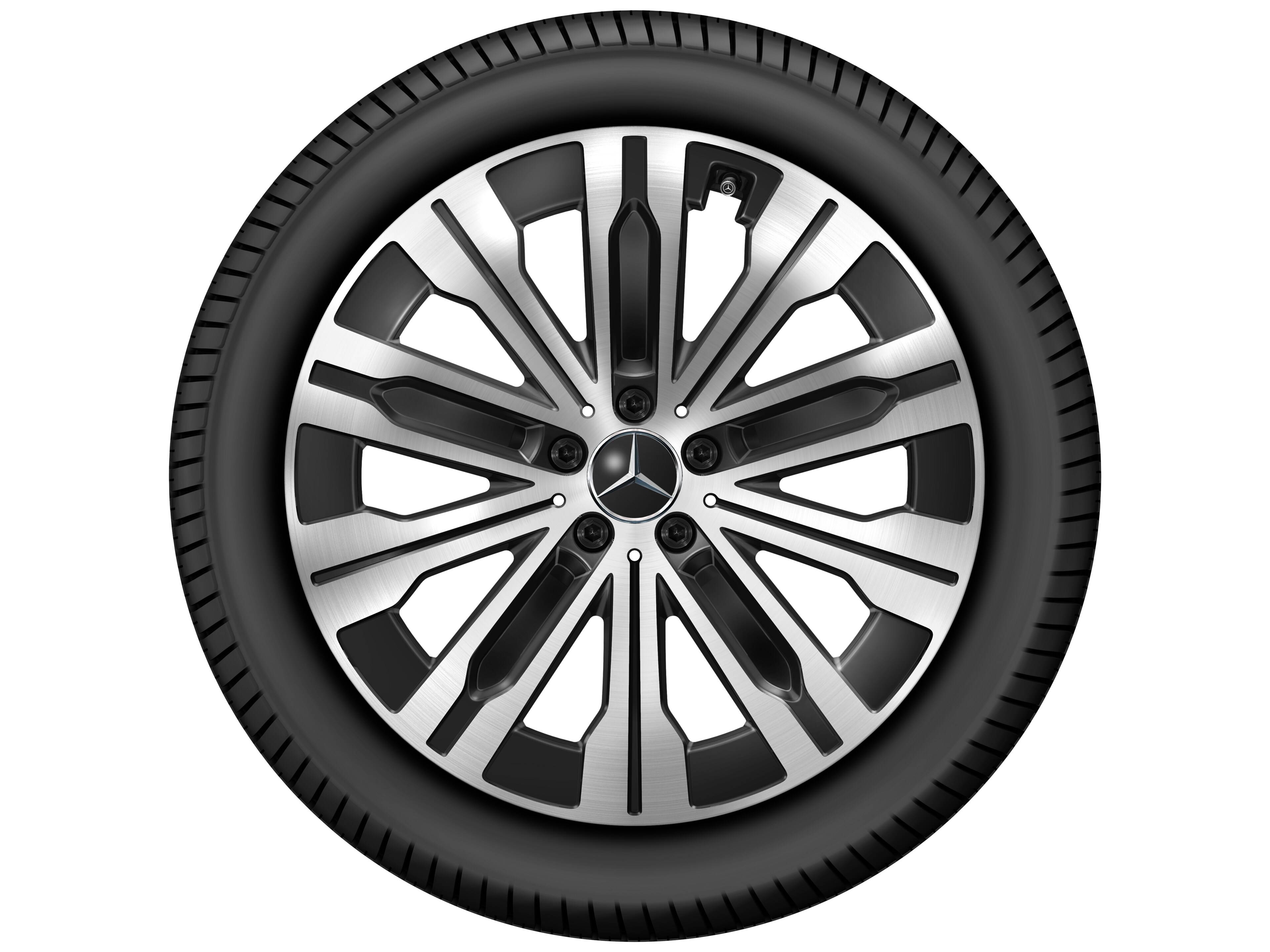 Mercedes-Benz - 10-Speichen-Rad, Aero, 20 Zoll 8,5 J x 20 ET 38,5, schwarz, glanzgedreht