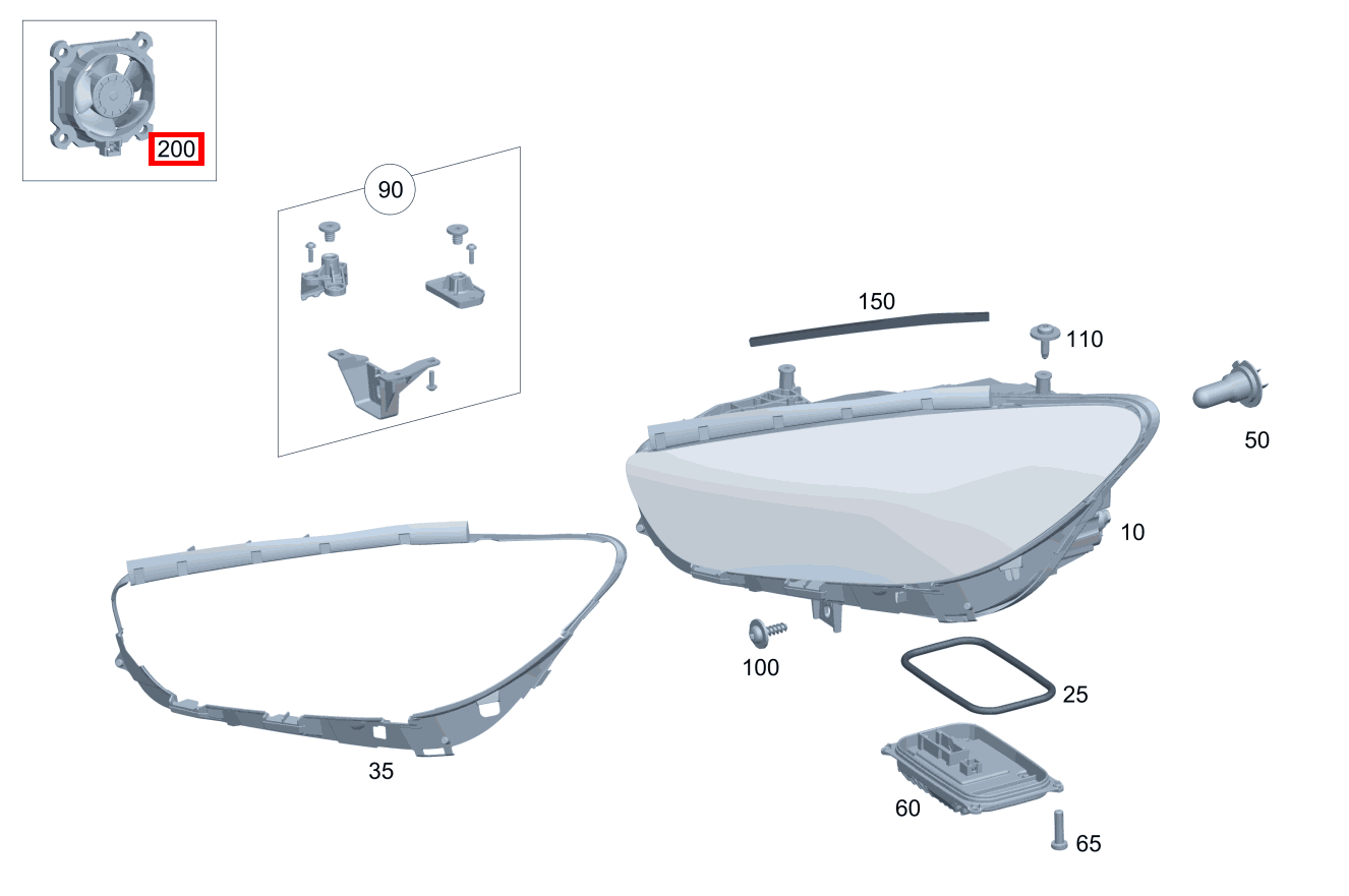 REP.SATZ LUEFTER B 220 4MATIC 463 REP.SATZ LUEFTER B 220 4MATIC 463