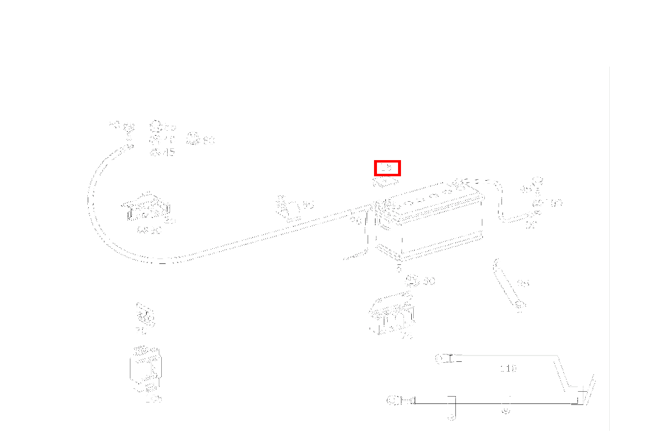 Schutzkappe BATTERIE-PLUSPOL SL 600 Roadster mit Automatik 129
