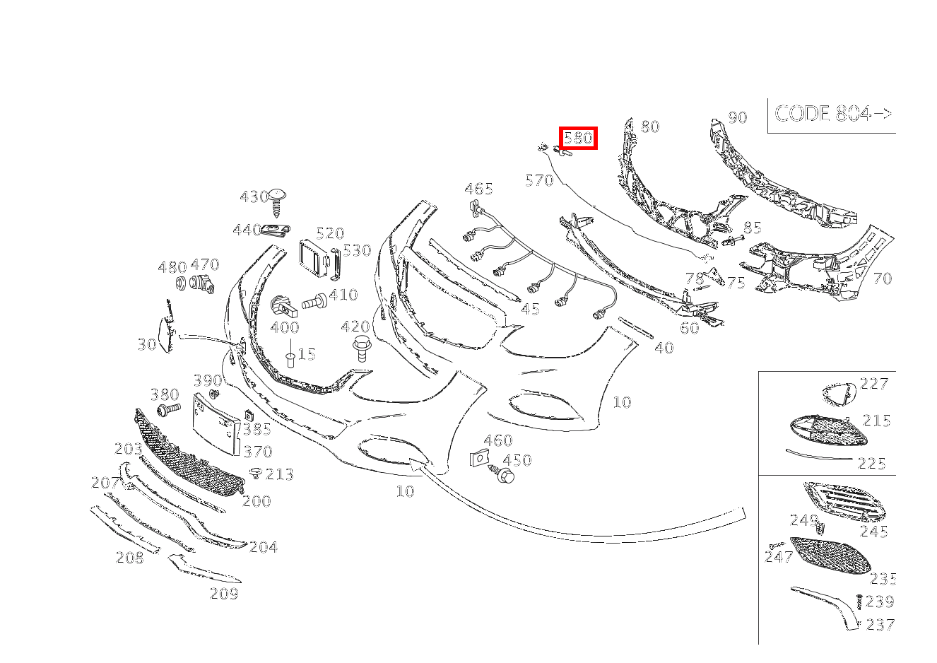 Spreizniet BEFESTIGUNG DRUCKSENSOR; 5mm E 400 T 4MATIC 212 Spreizniet BEFESTIGUNG DRUCKSENSOR; 5mm E 400 T 4MATIC 212