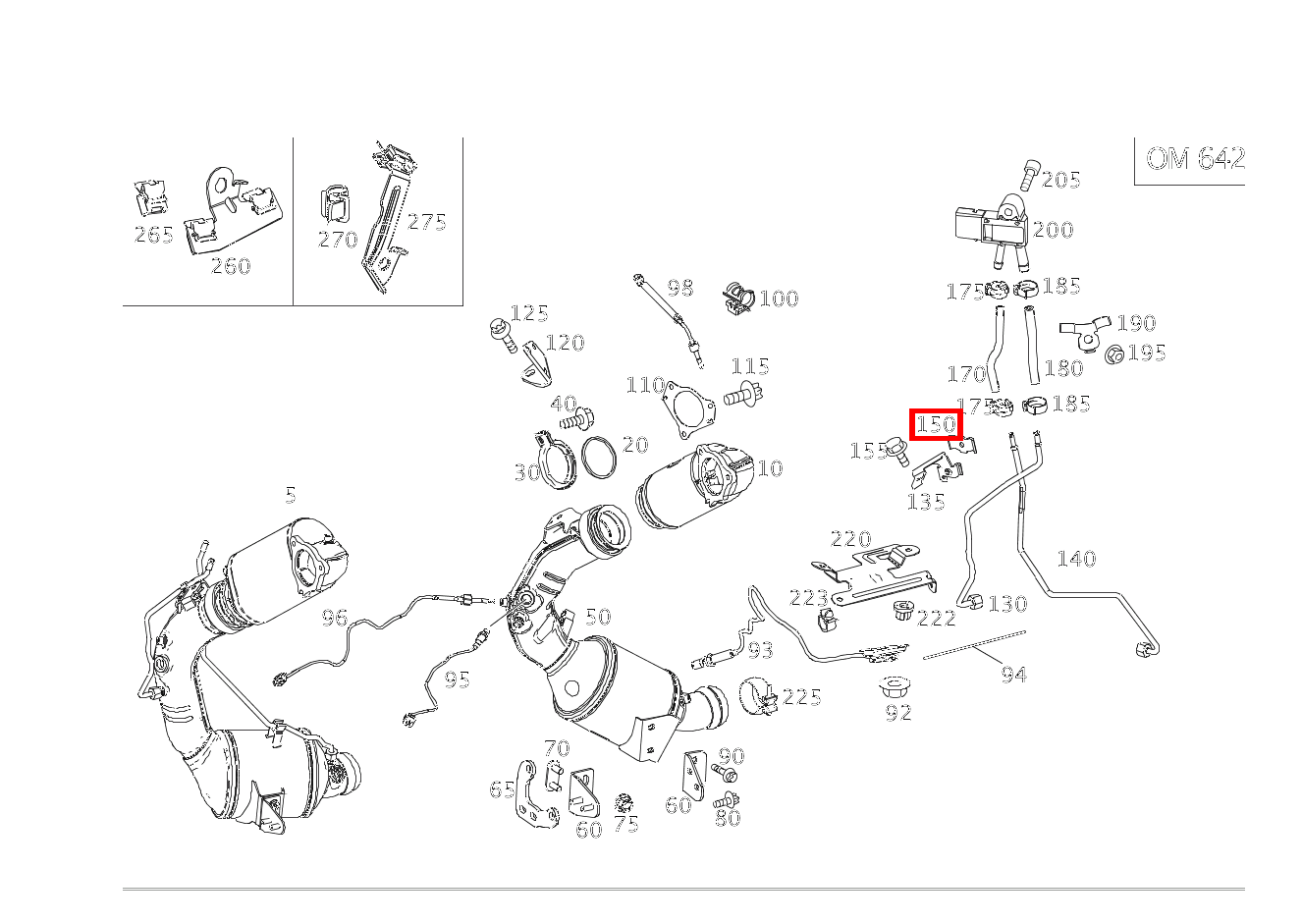 Lasche BEFESTIGUNG DRUCKLEITUNG CLS350CDI 4M S 218