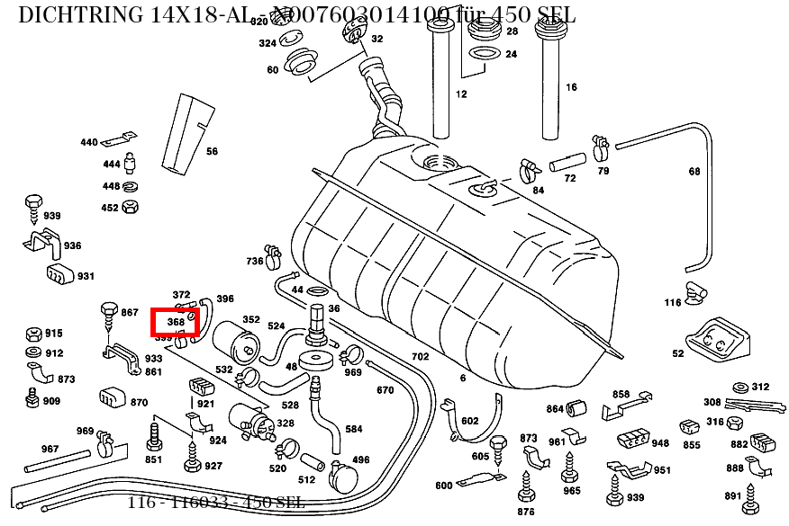 Dichtring 14X18-AL 450 SEL 116