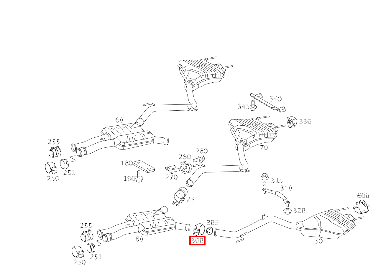 Schelle Auspuffrohr hinten links; Ø55MM TUBE | Ø65MM BOWL S 550 Limousine lang BCA 221 Schelle Auspuffrohr hinten links; Ø55MM TUBE | Ø65MM BOWL S 550 Limousine lang BCA 221