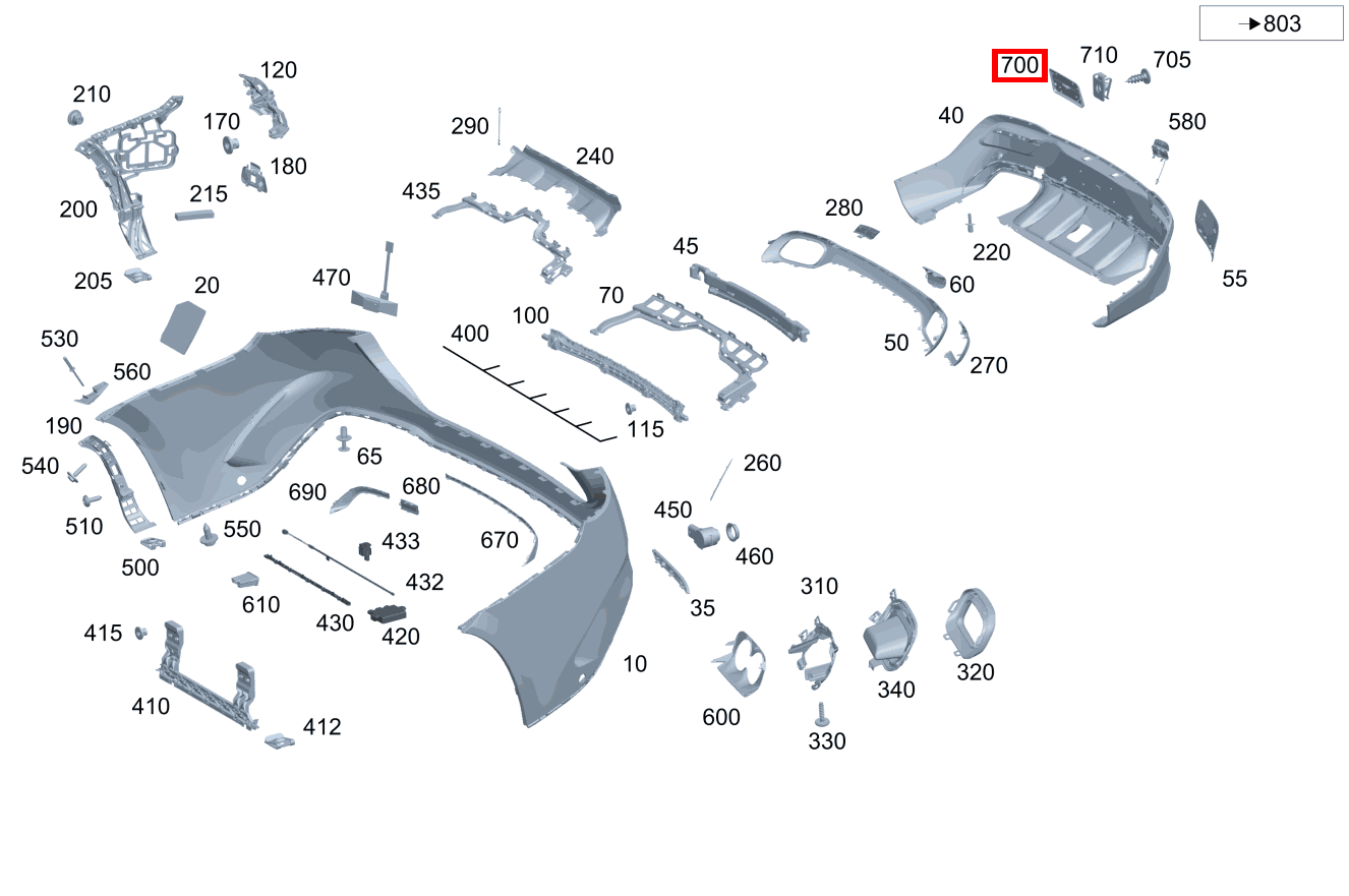Kennzeichenblende Kennzeichenblende hinten Mercedes-AMG GLE 63 S 4MATIC+ Coupé 167 Kennzeichenblende Kennzeichenblende hinten Mercedes-AMG GLE 63 S 4MATIC+ Coupé 167