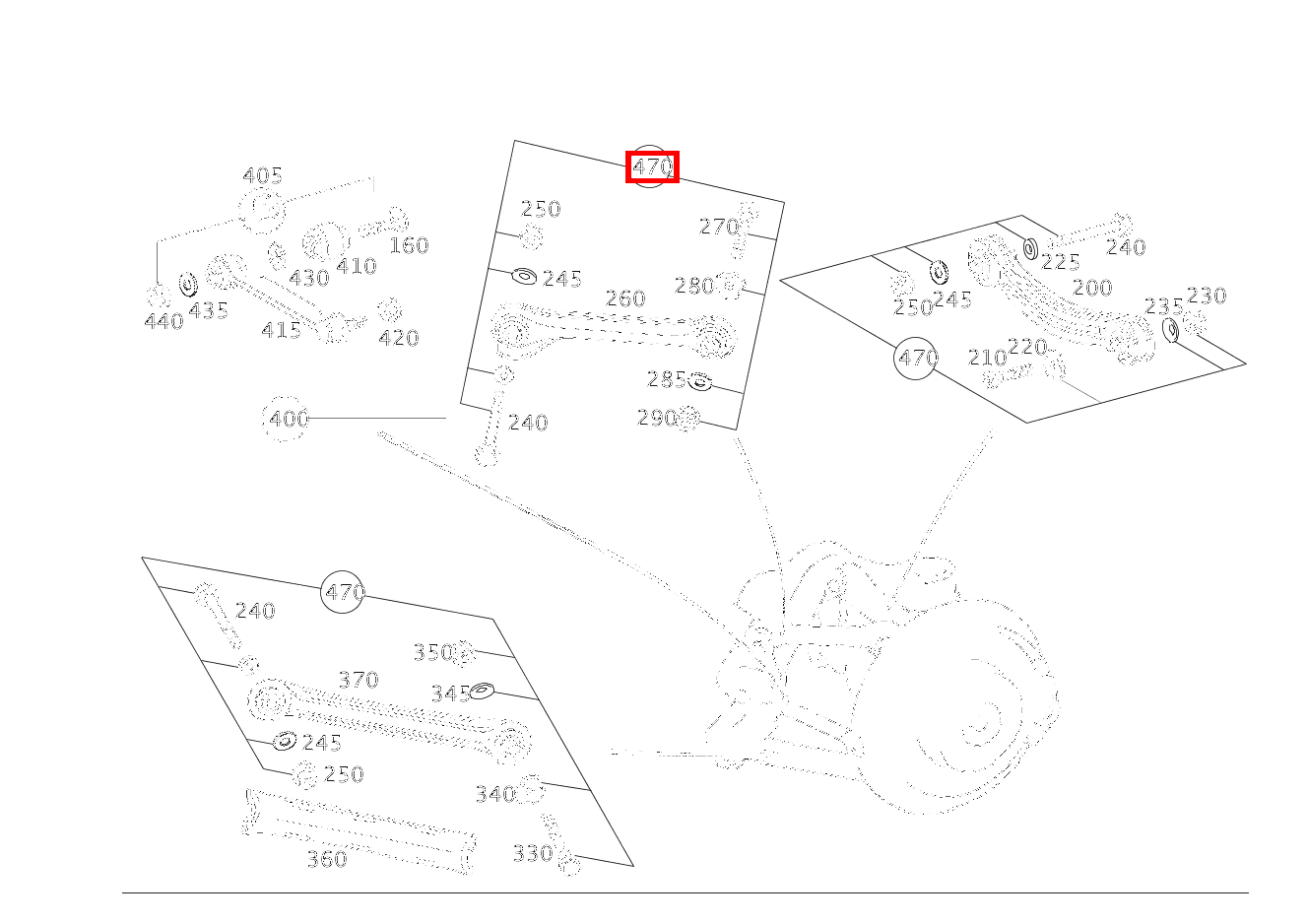 TEILESATZ ZUGSTREBE BEFESTIGUNGSTEILE SCHUBSTREBE C 220 d T-Modell 205