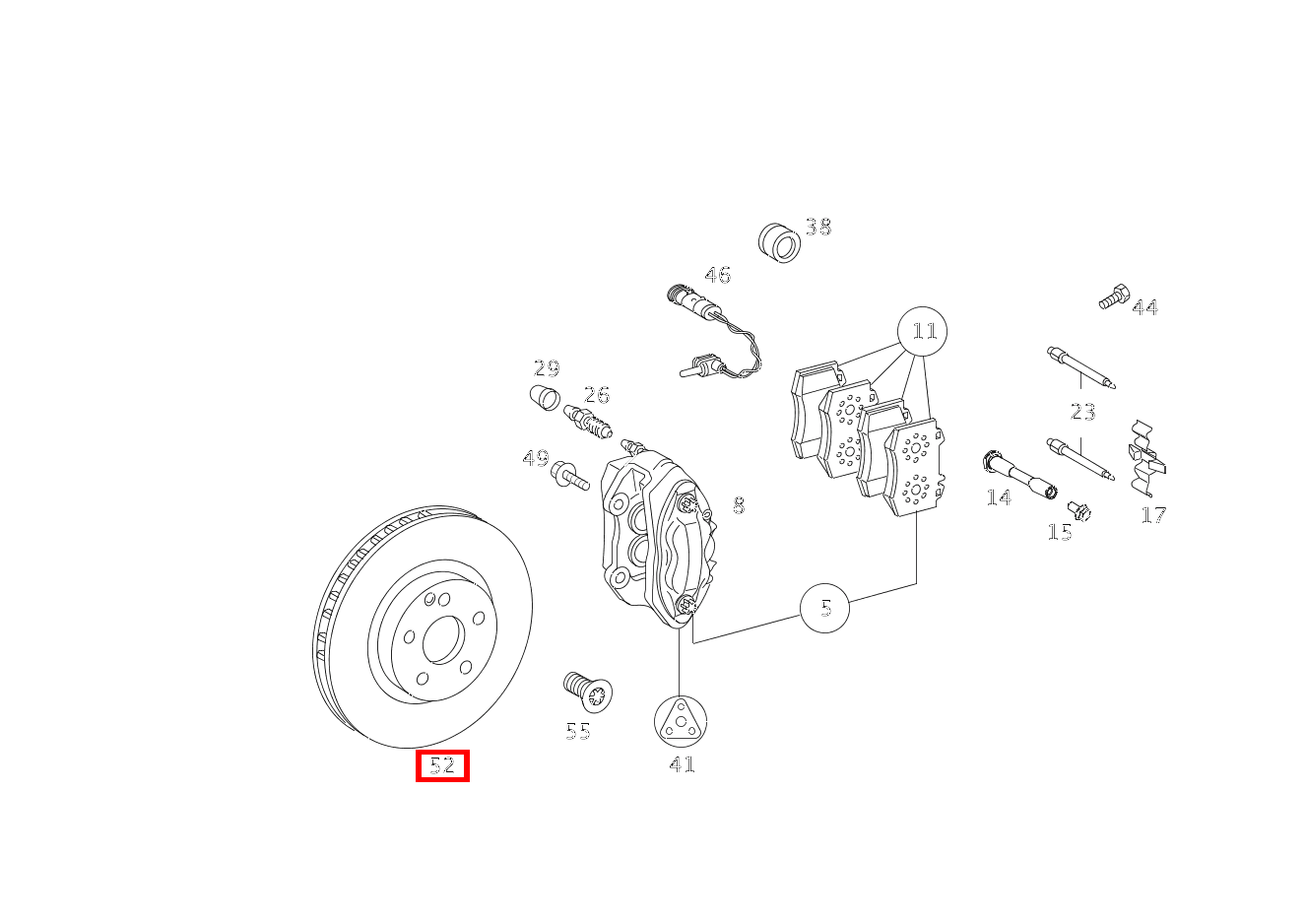 Bremsscheibe G 350 d Professional Limited Edition 463 Bremsscheibe G 350 d Professional Limited Edition 463
