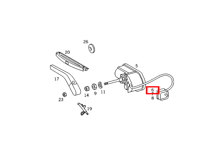Steckergehäuse STECKVERBINDUNG INNENRAUMLEITUNGSSATZ SLC 107, SE 