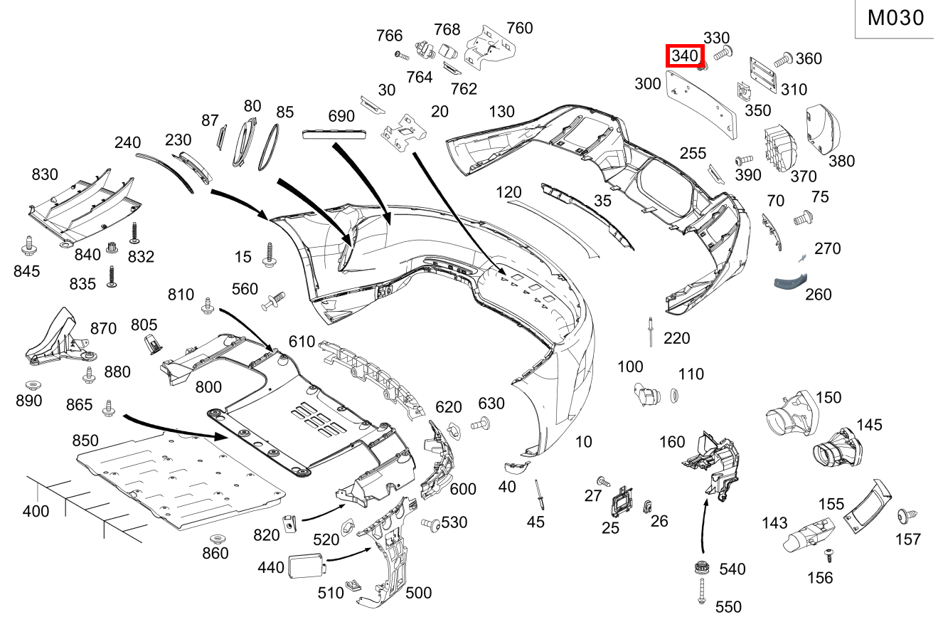 Clipsmutter KENNZEICHENBLENDE AN STOSSFAENGER Mercedes-AMG GT Roadster 190 Clipsmutter KENNZEICHENBLENDE AN STOSSFAENGER Mercedes-AMG GT Roadster 190