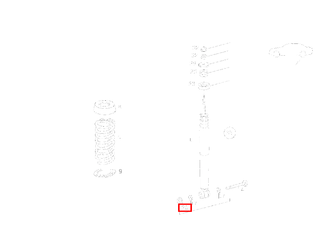 Sechskantmutter STOSSDAEMPFER AN FEDERLENKER; M10 CLK 55 AMG CABR. 208 Sechskantmutter STOSSDAEMPFER AN FEDERLENKER; M10 CLK 55 AMG CABR. 208