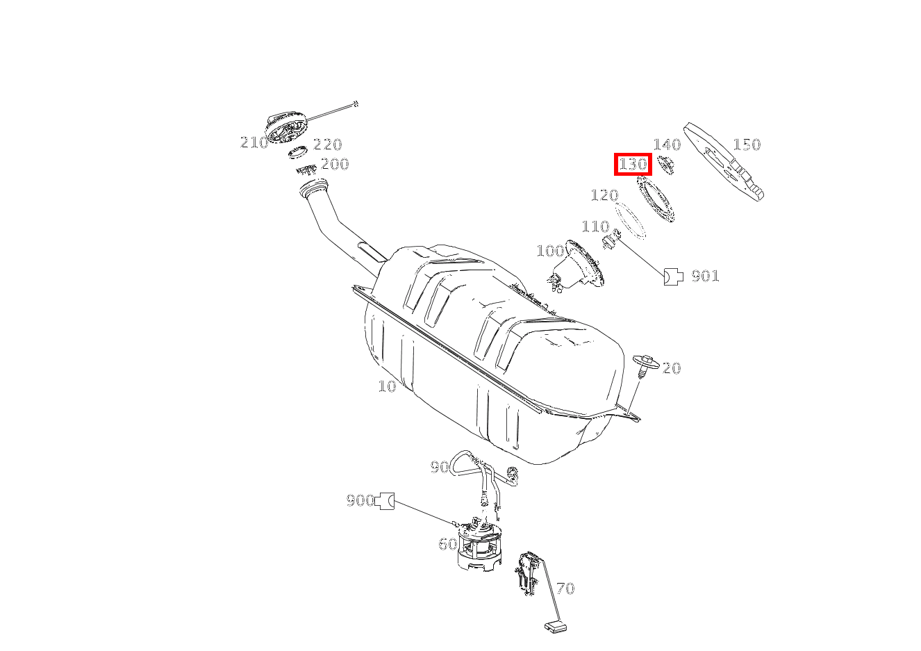 VERSCHLUSSRING Kraftstofffilter an Tank SL65 AMG 231 VERSCHLUSSRING Kraftstofffilter an Tank SL65 AMG 231
