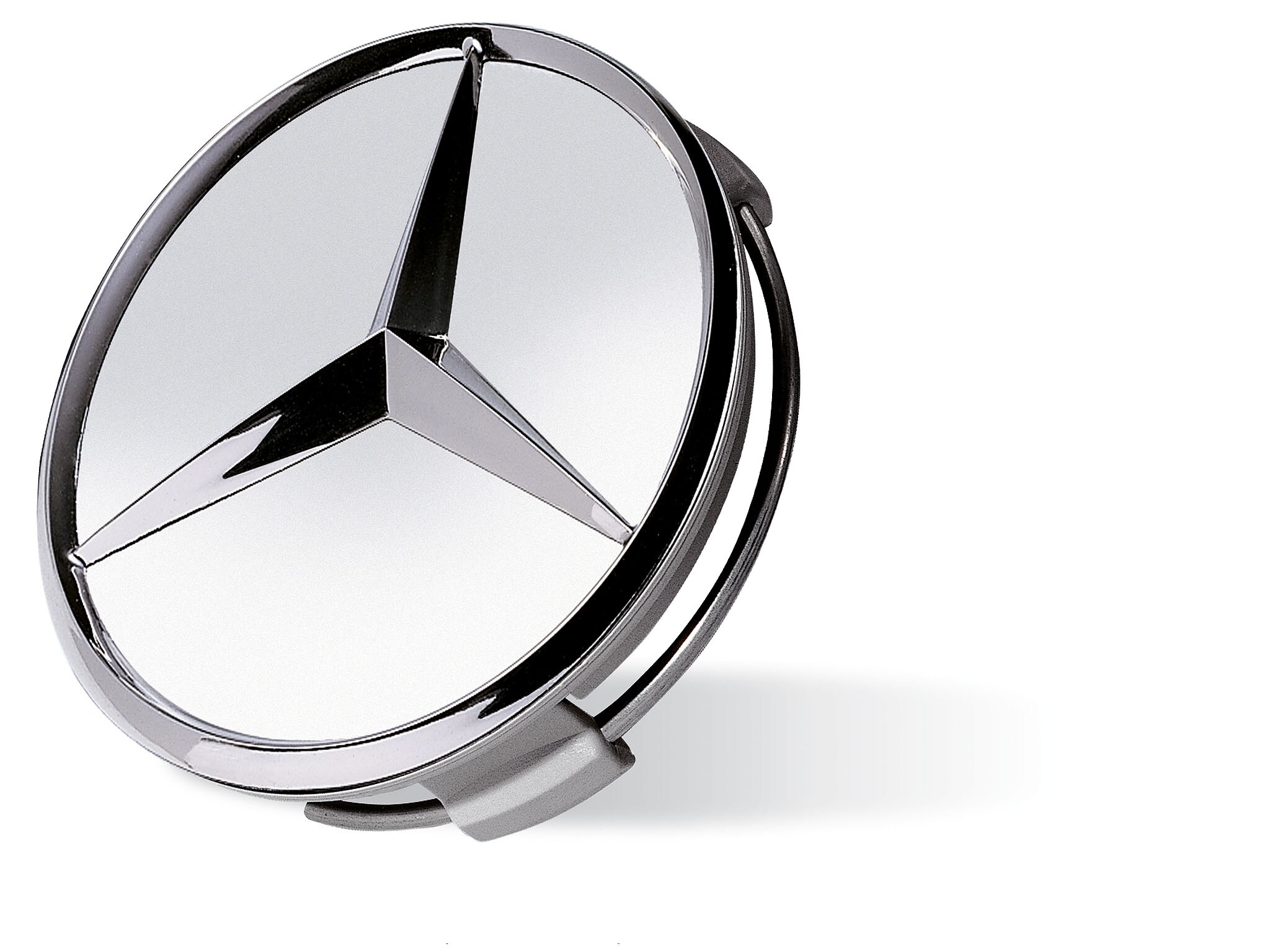 Mercedes-Benz - Radnaben-Abdeckungen, silber/ chrom Radnaben-Abdeckungen, silber/ chrom