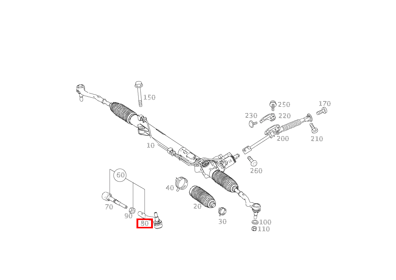 REP.SATZ SPURSTANGE LINKS AUSSEN SLS AMG GT Roadster Final Edition 197