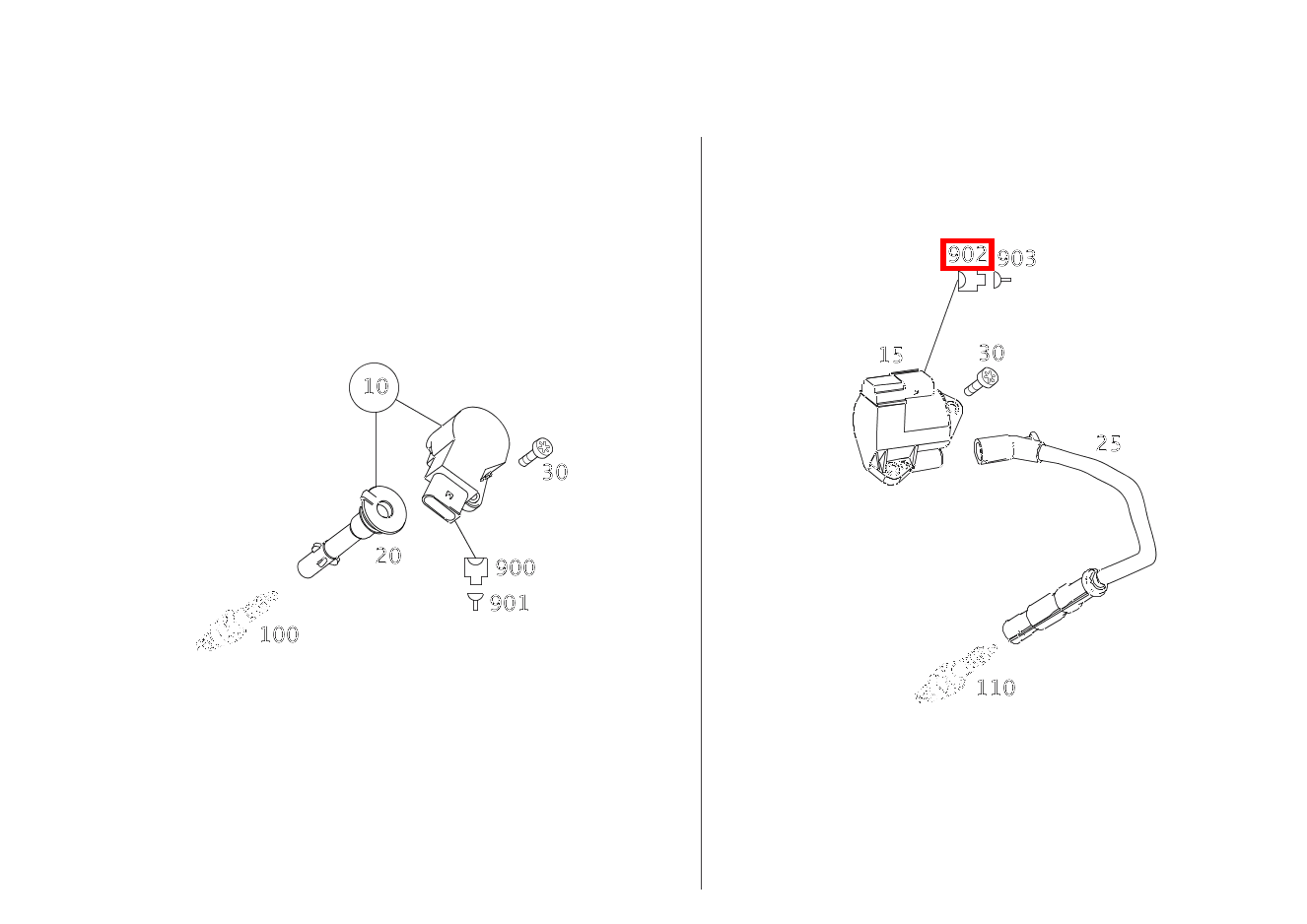 Kupplung, Mechanisch Zündspule T1/1-T1/6; 4-PIN E- 350 CGI T 211