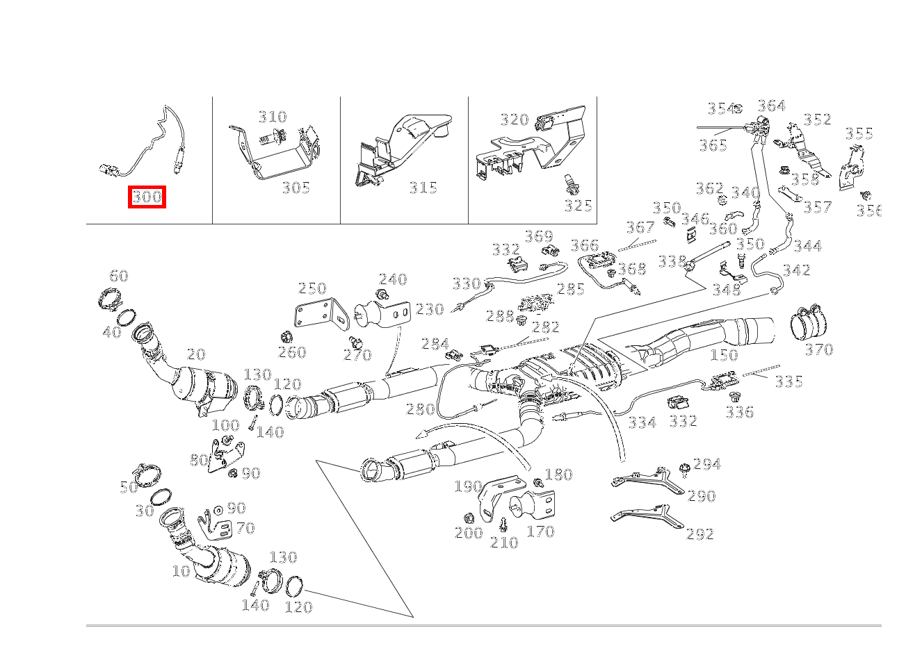 Lambdasonde DIAGNOSESONDE RECHTS NACH KATALYSATOR E 400 T 4MATIC BCA 213