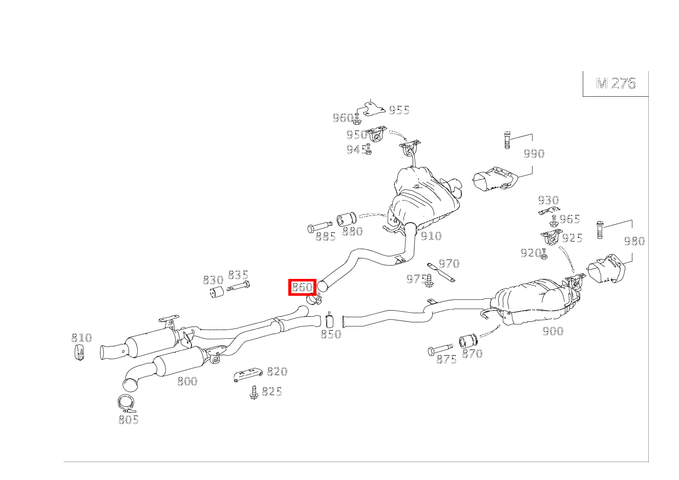Schelle Hinten rechts; Ø55MM TUBE | Ø65MM BOWL R 350 CGI L 4MATIC BlueEff 251 Schelle Hinten rechts; Ø55MM TUBE | Ø65MM BOWL R 350 CGI L 4MATIC BlueEff 251