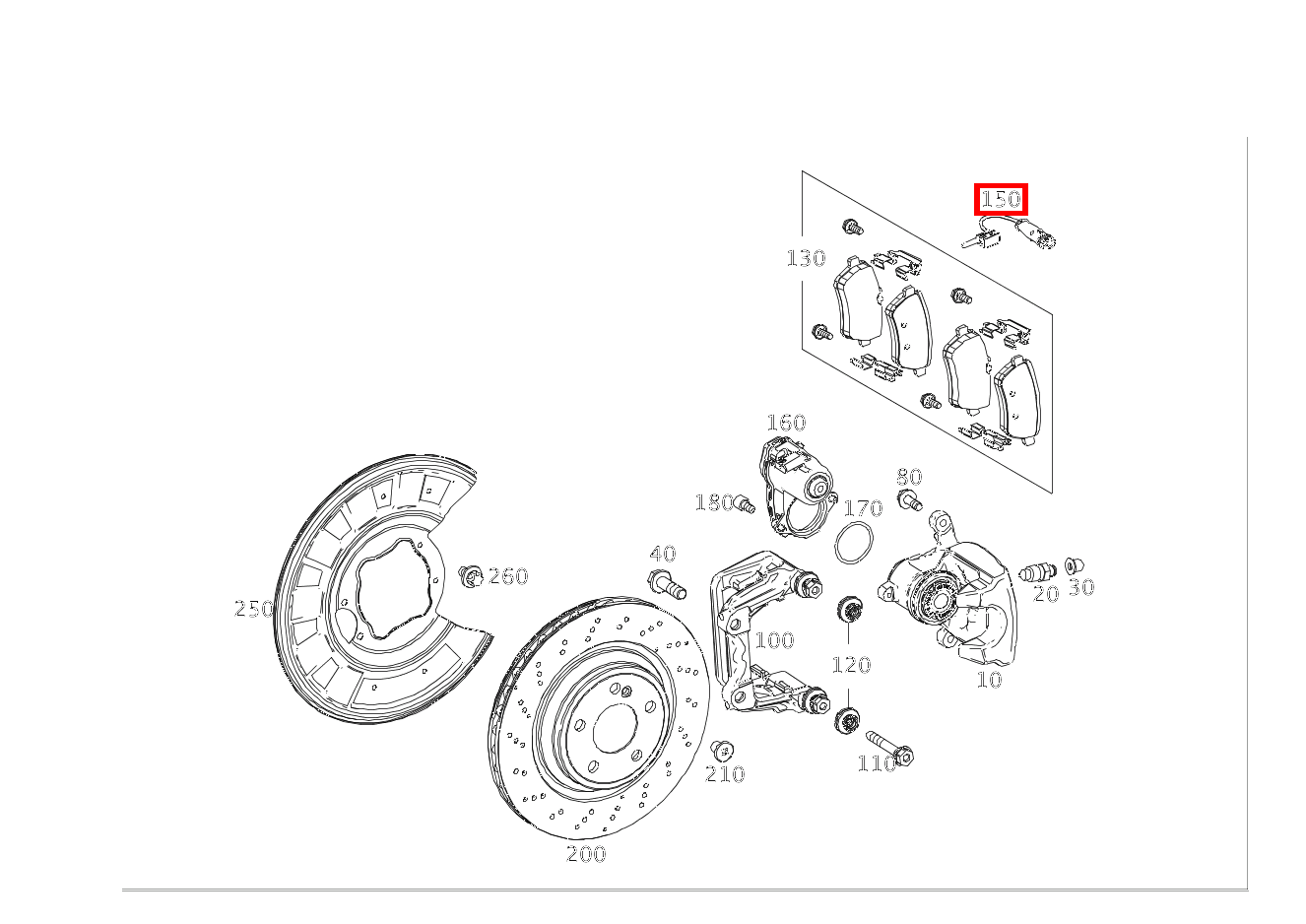 Belagverschleisssensor Bremsbelagverschleißanzeige Mercedes-Maybach S 560 4MATIC 222 Belagverschleisssensor Bremsbelagverschleißanzeige Mercedes-Maybach S 560 4MATIC 222