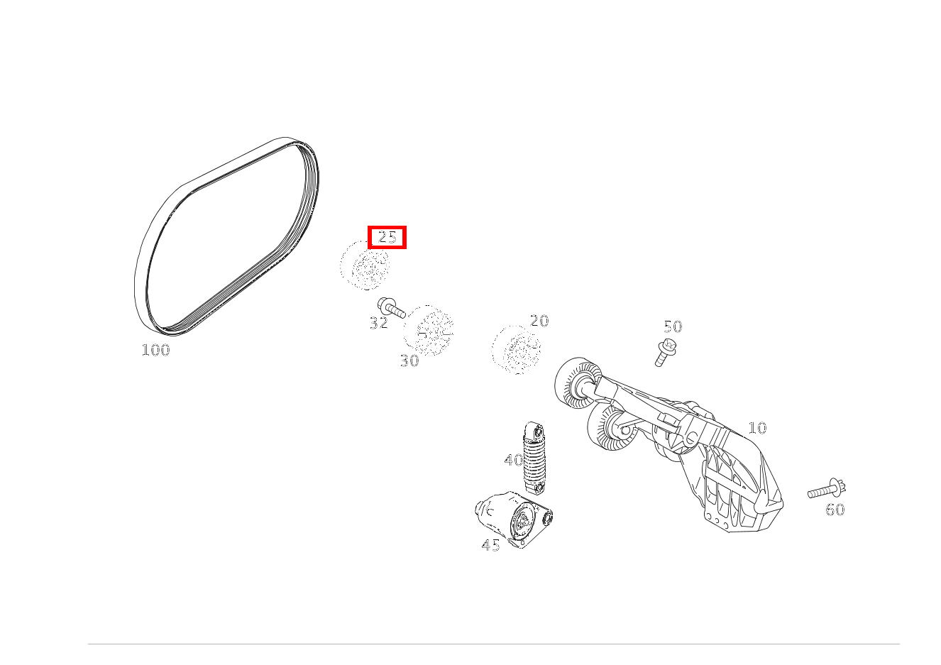 Umlenkrolle OBEN B180 245