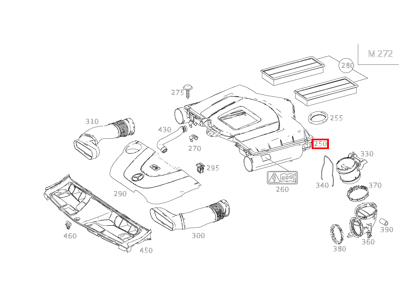 Luftfilter C350CGI BE 204