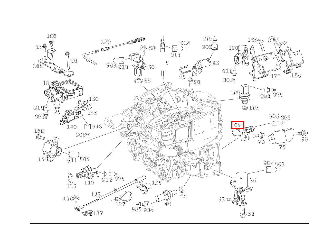 Positionssensor Positionsgeber Kurbelwelle G3504X42850 463 Positionssensor Positionsgeber Kurbelwelle G3504X42850 463