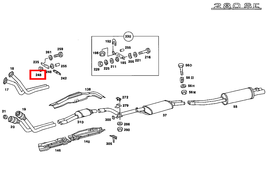 ELASTOMERSCHEIBE GETRIEBEGEHAEUSE 280SE 116