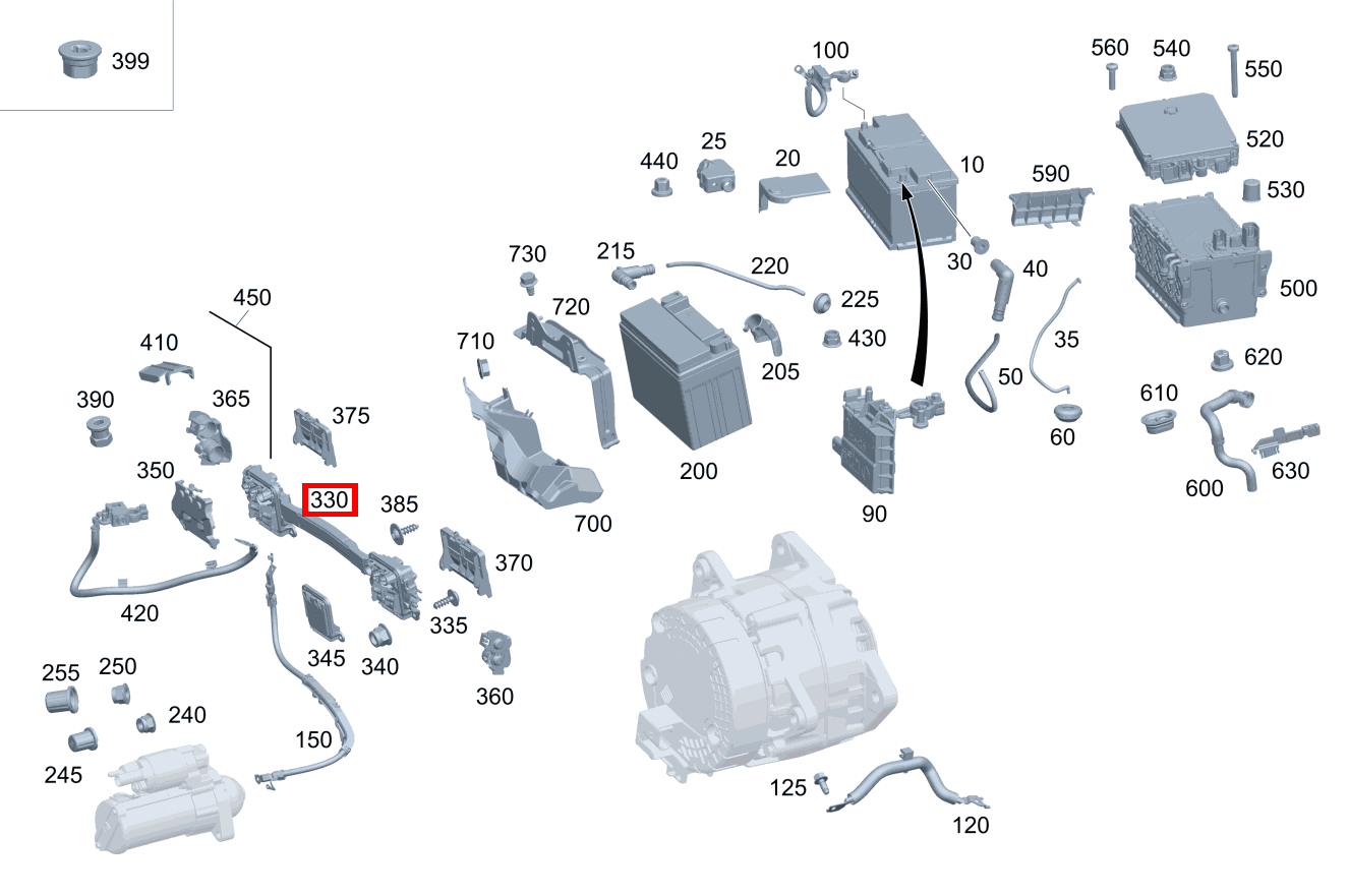 Stromschiene E 350 d Limousine 213