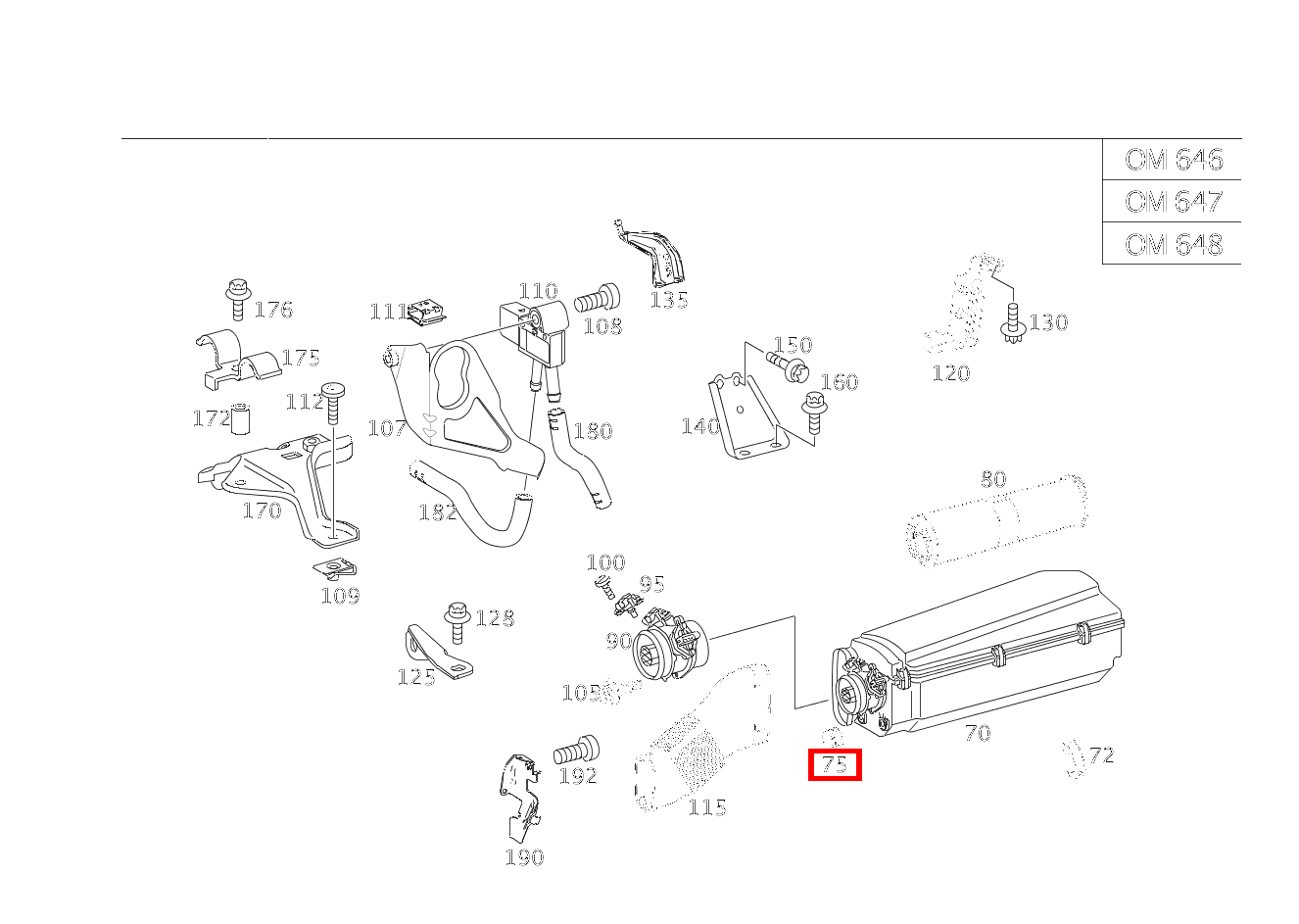 Lager LUFTFILTER,HINTEN E 220 CDI T-Modell 212 Lager LUFTFILTER,HINTEN E 220 CDI T-Modell 212