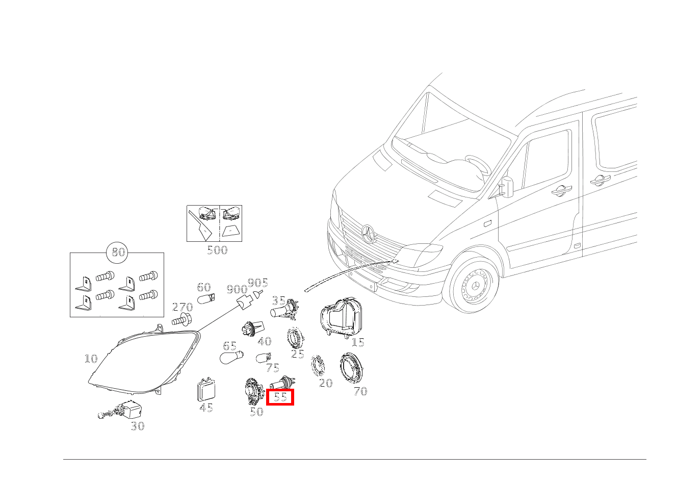 Glühlampe Scheinwerfer H7 12V-55W 900H; H7 12V-55W 906 Glühlampe Scheinwerfer H7 12V-55W 900H; H7 12V-55W 906