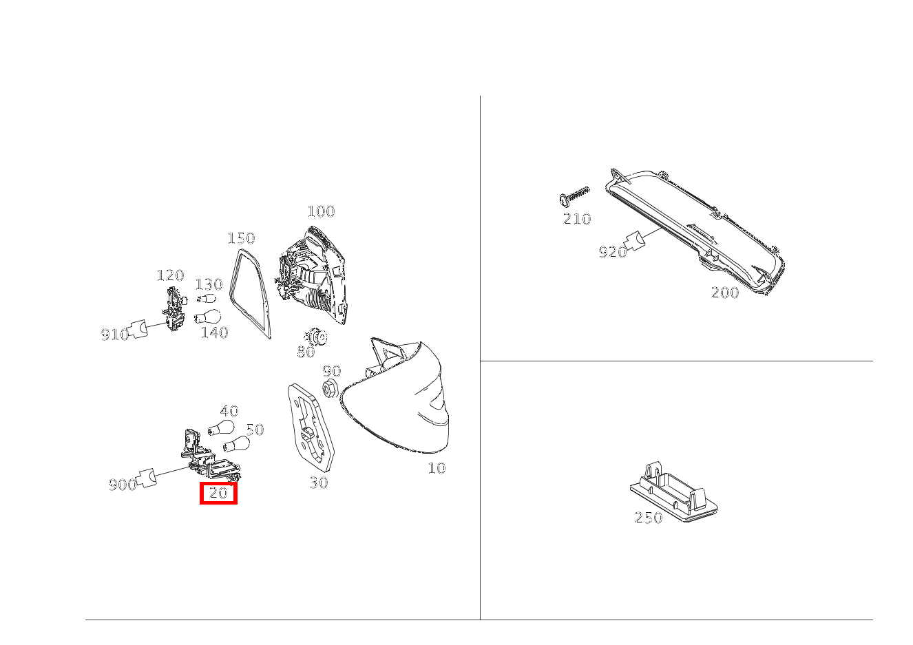 Lampenträger LINKS ELECTRIC DRIVE 242