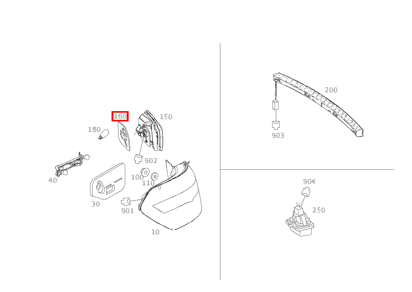 Dichtung Leuchtengehäuse HECKLEUCHTE AN HECKDECKEL RECHTS E 400 4MATIC Limousine 212 Dichtung Leuchtengehäuse HECKLEUCHTE AN HECKDECKEL RECHTS E 400 4MATIC Limousine 212