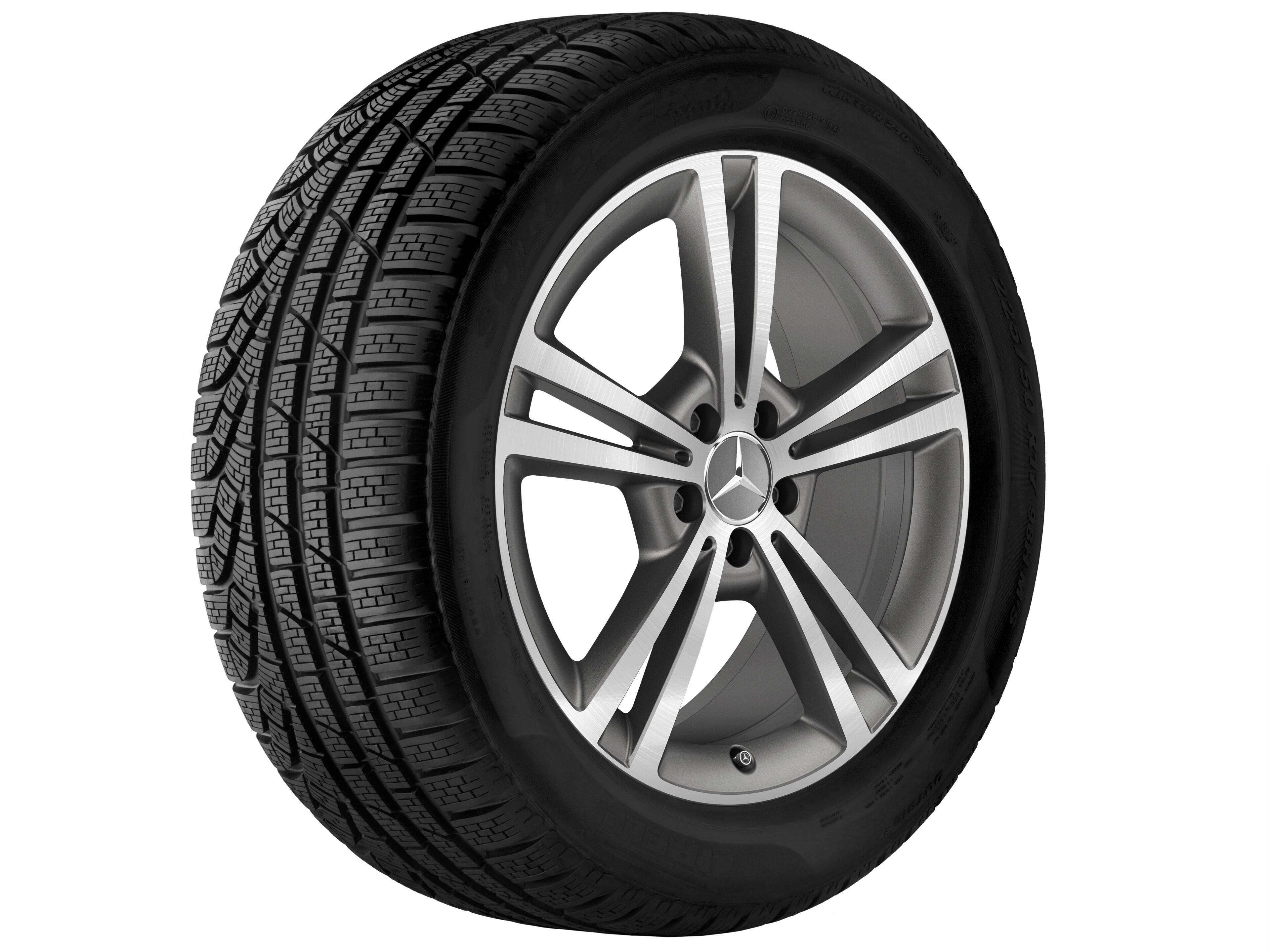 Mercedes-Benz - 5-Doppelspeichen-Rad, 48,3 cm (19 Zoll), glan 5-Doppelspeichen-Rad, 48,3 cm (19 Zoll), glan