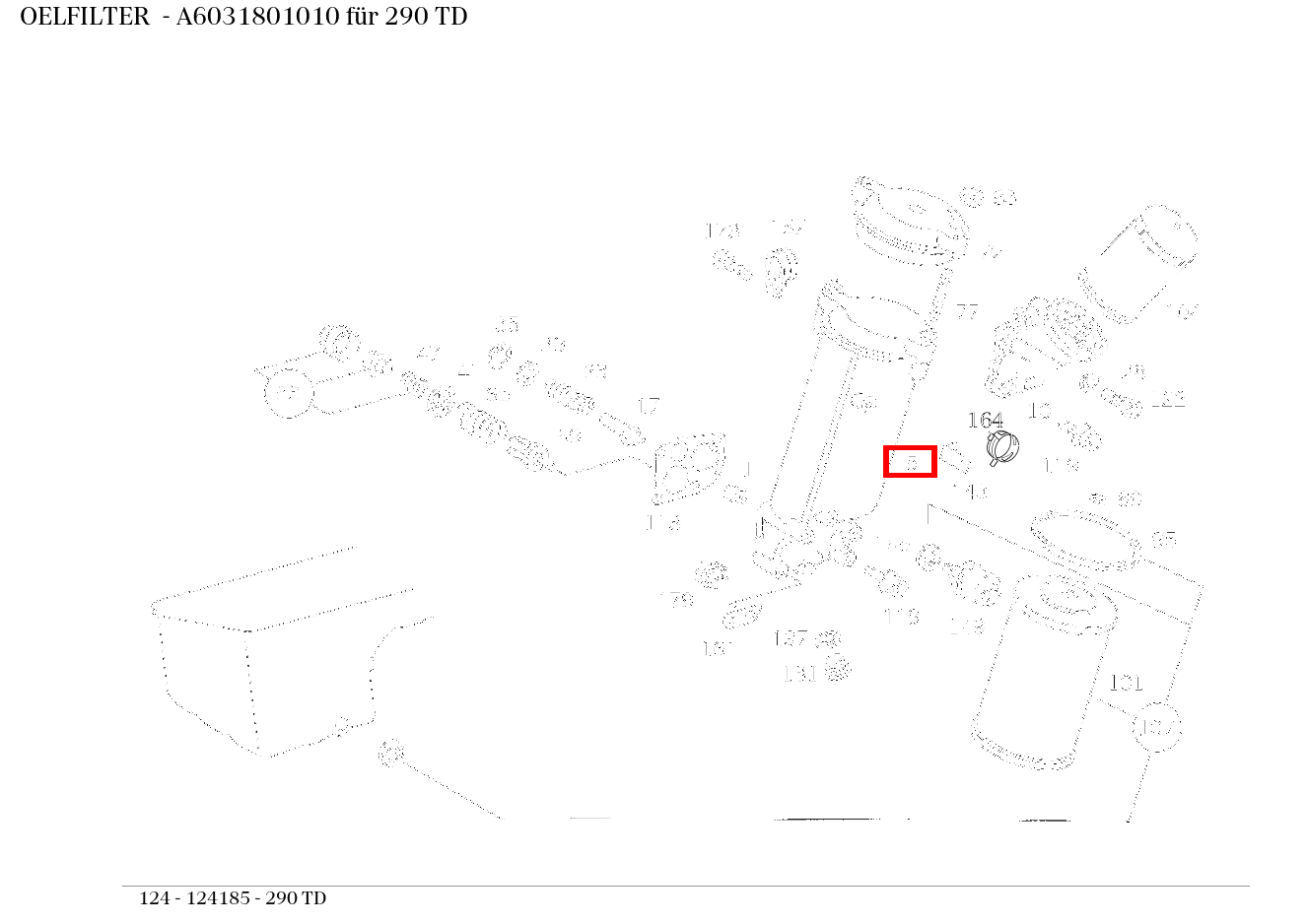 Ölfilter 290 TD 124 Ölfilter 290 TD 124