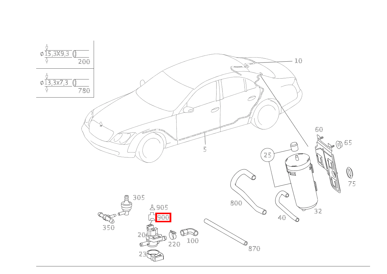 Steckhülsengehäuse ABSPERRVENTIL AKTIVKOHLEFILTER Y58/1; 2 PIN JPT Maybach 62 S (langer Radstand) 240 Steckhülsengehäuse ABSPERRVENTIL AKTIVKOHLEFILTER Y58/1; 2 PIN JPT Maybach 62 S (langer Radstand) 240