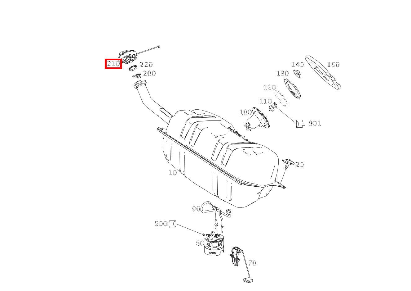 Tankdeckel An Einfüllstutzen SL65 AMG 231
