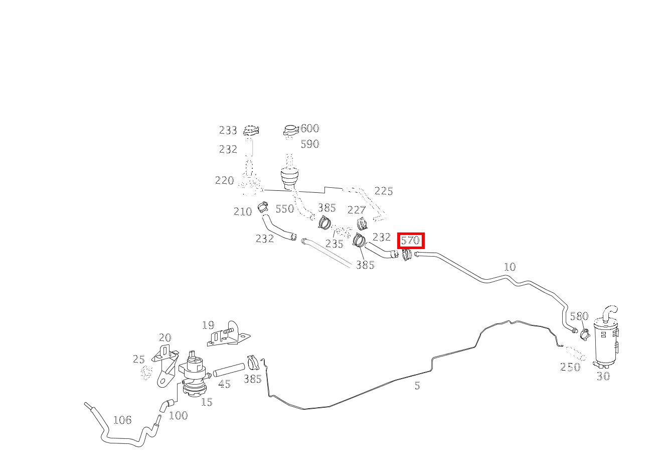 Schelle AN ENTLUEFTUNGSLEITUNG; 15.5-17.5 MM S 55 L AMG KOMPR. 220