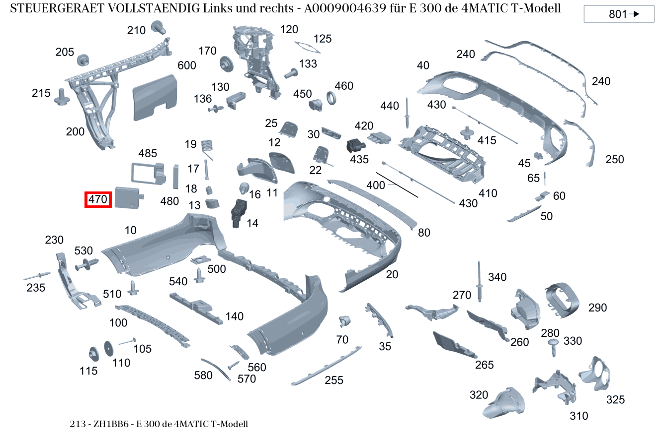 Steuergerät vollständig Links und rechts E 300 de 4MATIC T-Modell 213 Steuergerät vollständig Links und rechts E 300 de 4MATIC T-Modell 213