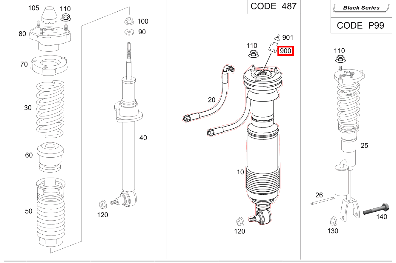 Stecker AN FEDERBEIN VORNE LINKS UND RECHTS SL 65 AMG Roadster BCA 230 Stecker AN FEDERBEIN VORNE LINKS UND RECHTS SL 65 AMG Roadster BCA 230