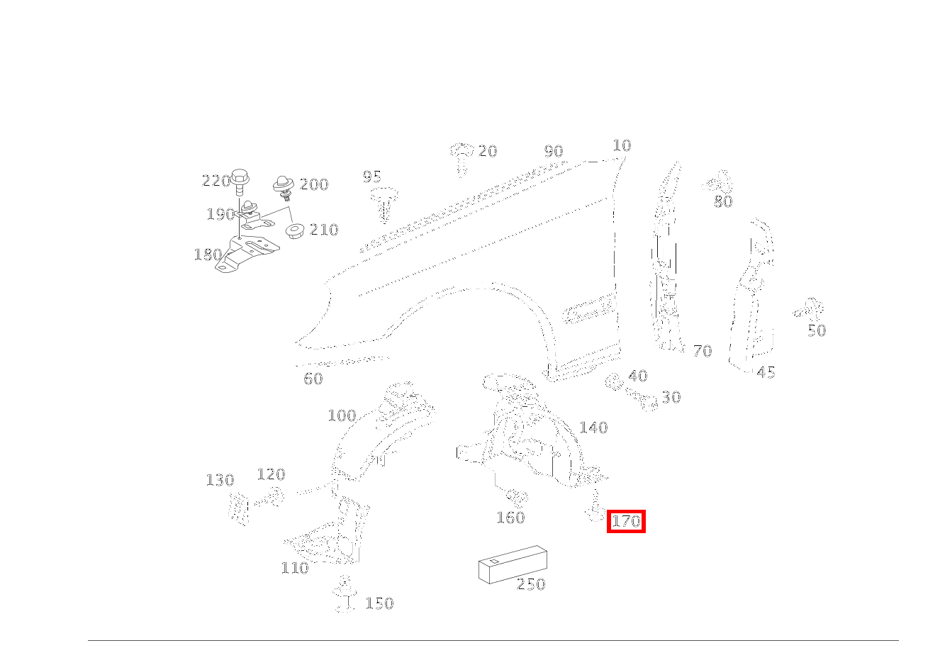 Blechschraube ABDECKUNG AN ABDECKUNG E 200 T-Limousine 210 Blechschraube ABDECKUNG AN ABDECKUNG E 200 T-Limousine 210