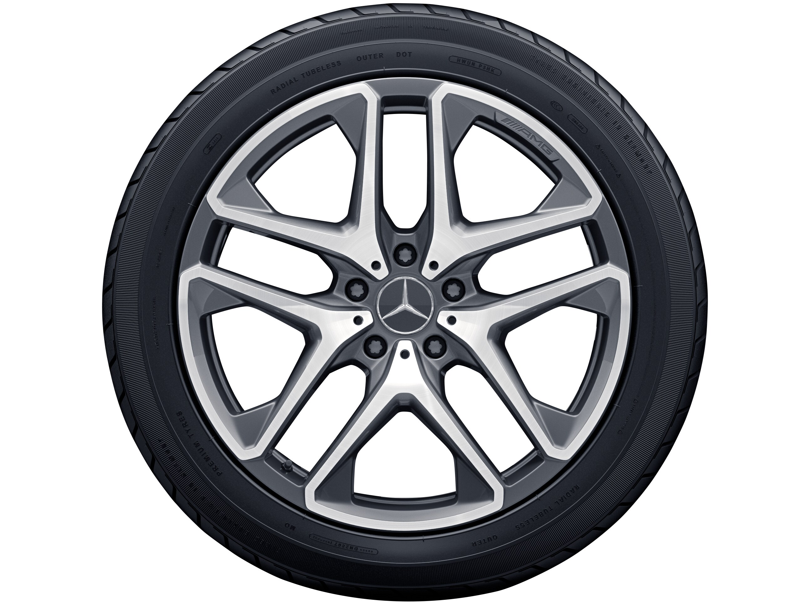 Mercedes-Benz - AMG 5-Doppelspeichen-Rad, 53,3 cm (21 Zoll) AMG 5-Doppelspeichen-Rad, 53,3 cm (21 Zoll)