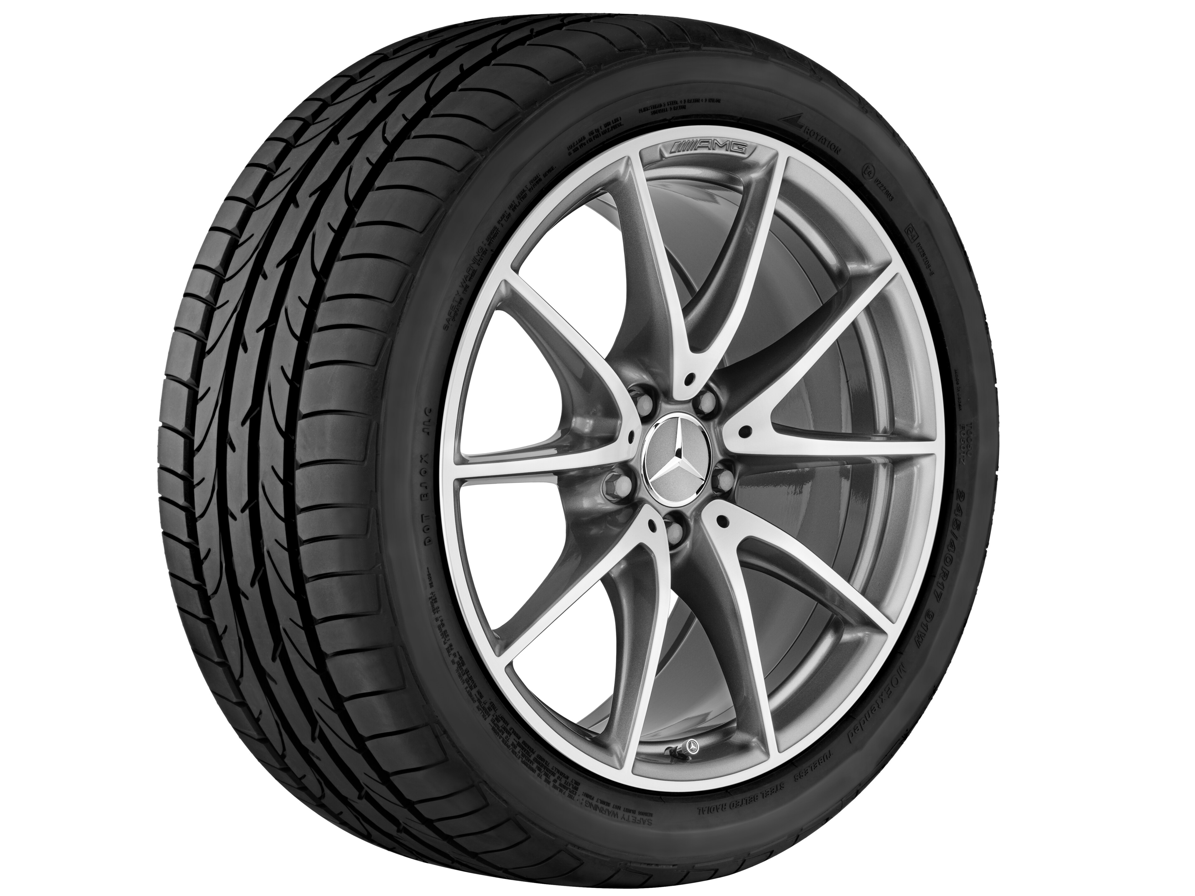 Mercedes-Benz - AMG 10-Speichen-Rad, 48,3 cm (19 Zoll) AMG 10-Speichen-Rad, 48,3 cm (19 Zoll)