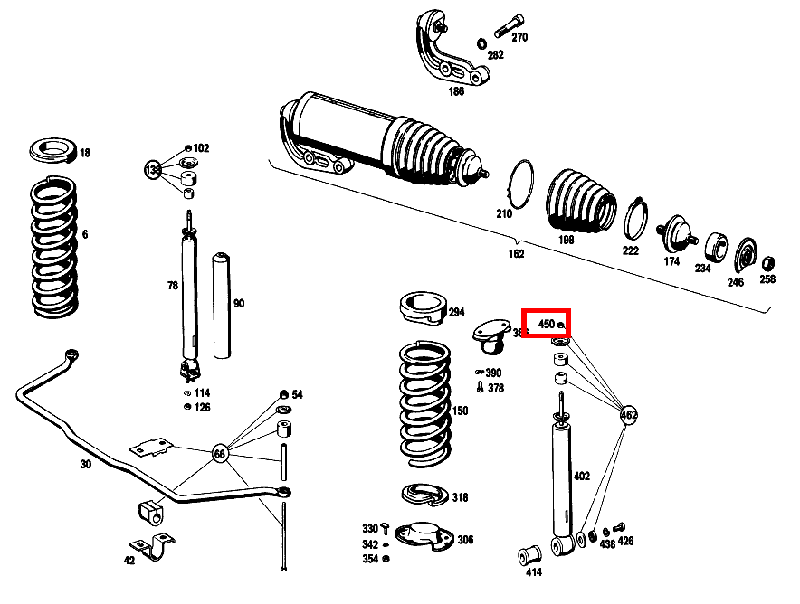 Sechskantmutter M10X1 280 SEL 4.5 108 Sechskantmutter M10X1 280 SEL 4.5 108