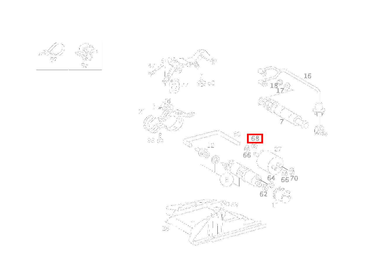 Schelle RUECKLAUFLEITUNG AN KRAFTSTOFFILTER 15.5 - 17.5 MM; 15.5-17.5 MM C 43 T AMG 202