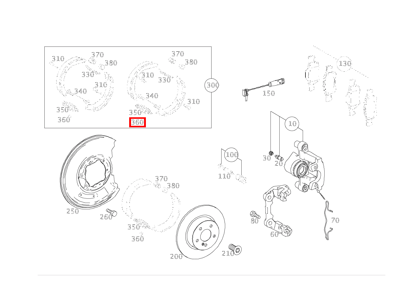 Zylinderstift BREMSSEILZUG AN ZUGLASCHE E 500/550 CABR. 207