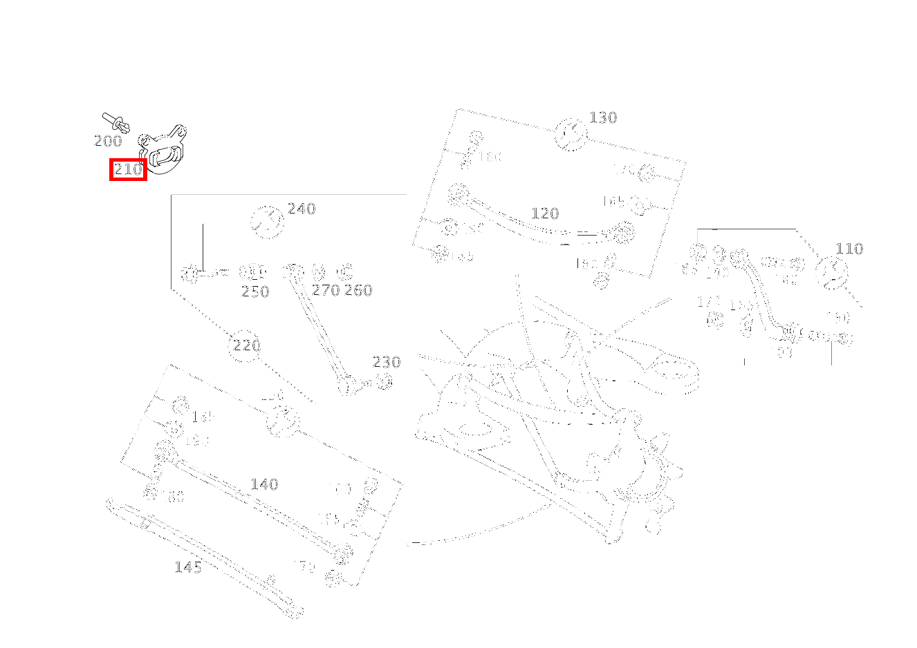 Anschlag STREBE AN HINTERACHSTRAEGER CL 65 AMG Coupé 215 Anschlag STREBE AN HINTERACHSTRAEGER CL 65 AMG Coupé 215