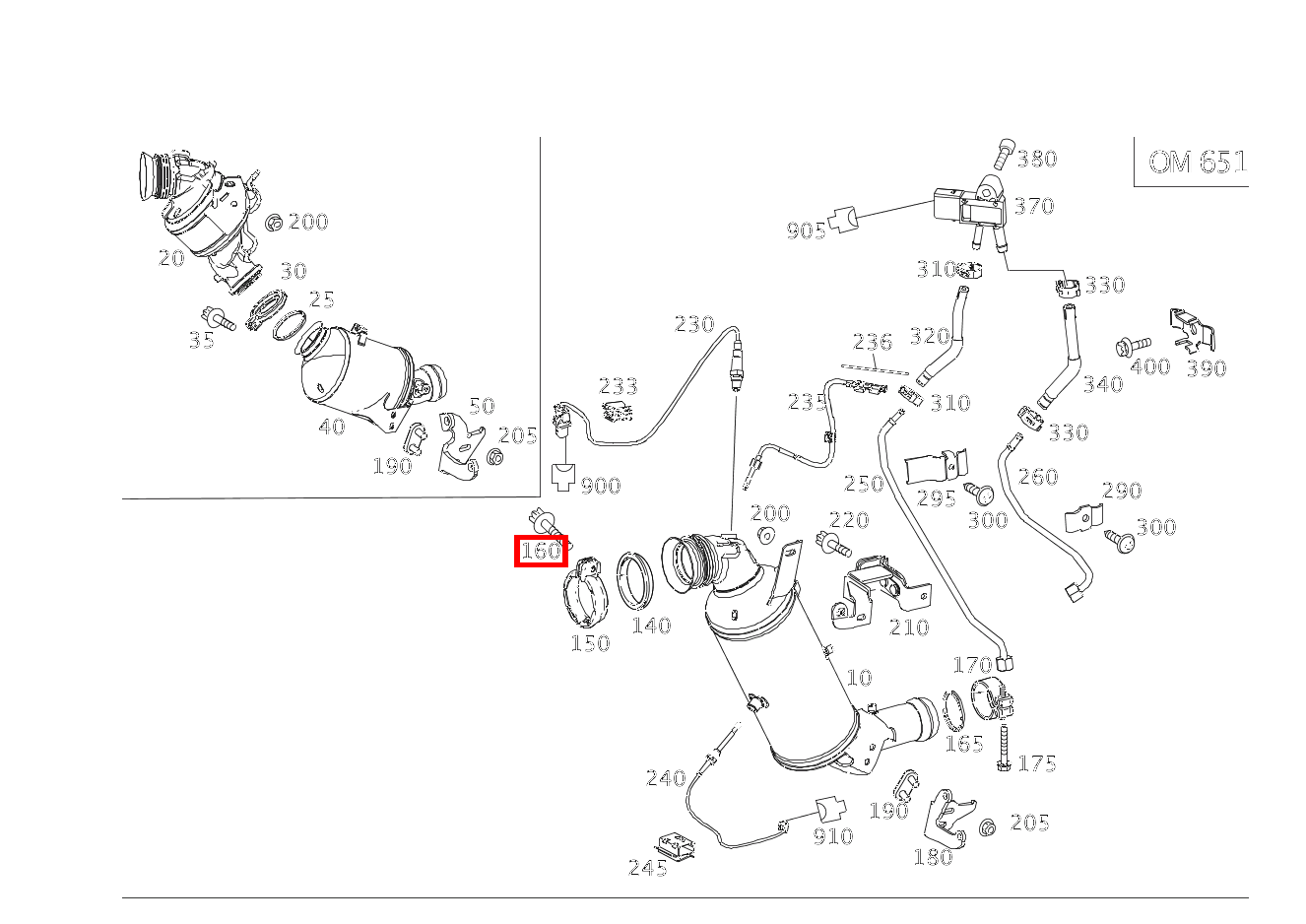 Sechsrundschraube ROHRSCHELLE AN ABGASTURBOLADER; M8X40 E 220 CDI T-Modell 253 Sechsrundschraube ROHRSCHELLE AN ABGASTURBOLADER; M8X40 E 220 CDI T-Modell 253