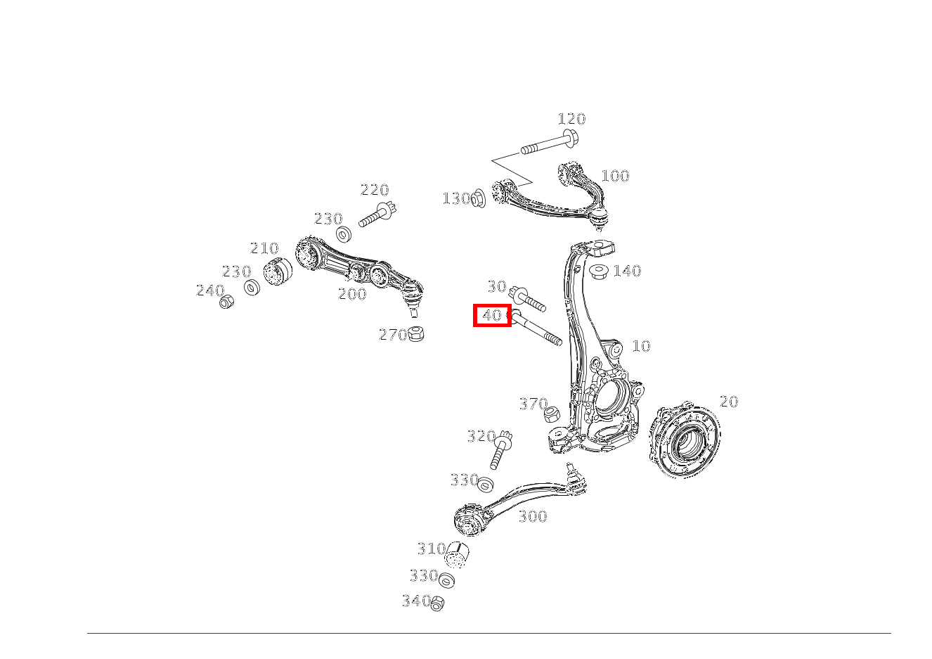 Schraube An Achsschenkel rechts, Vorderachse; M12X1,5X101 C 220 d T-Modell 247 Schraube An Achsschenkel rechts, Vorderachse; M12X1,5X101 C 220 d T-Modell 247