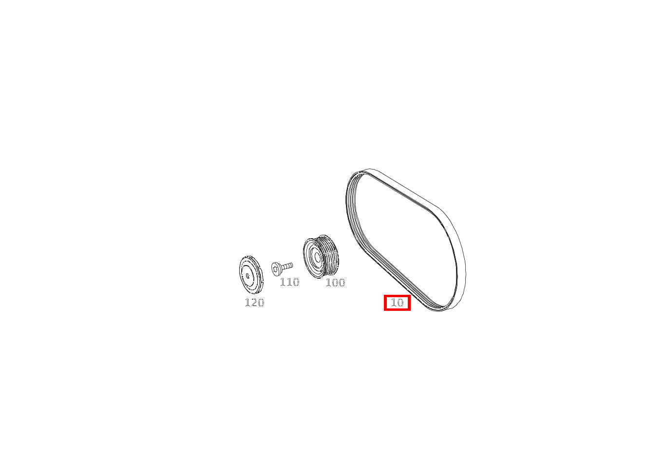 Keilrippenriemen 21.36 X 2315 E200CGI BE CA 207