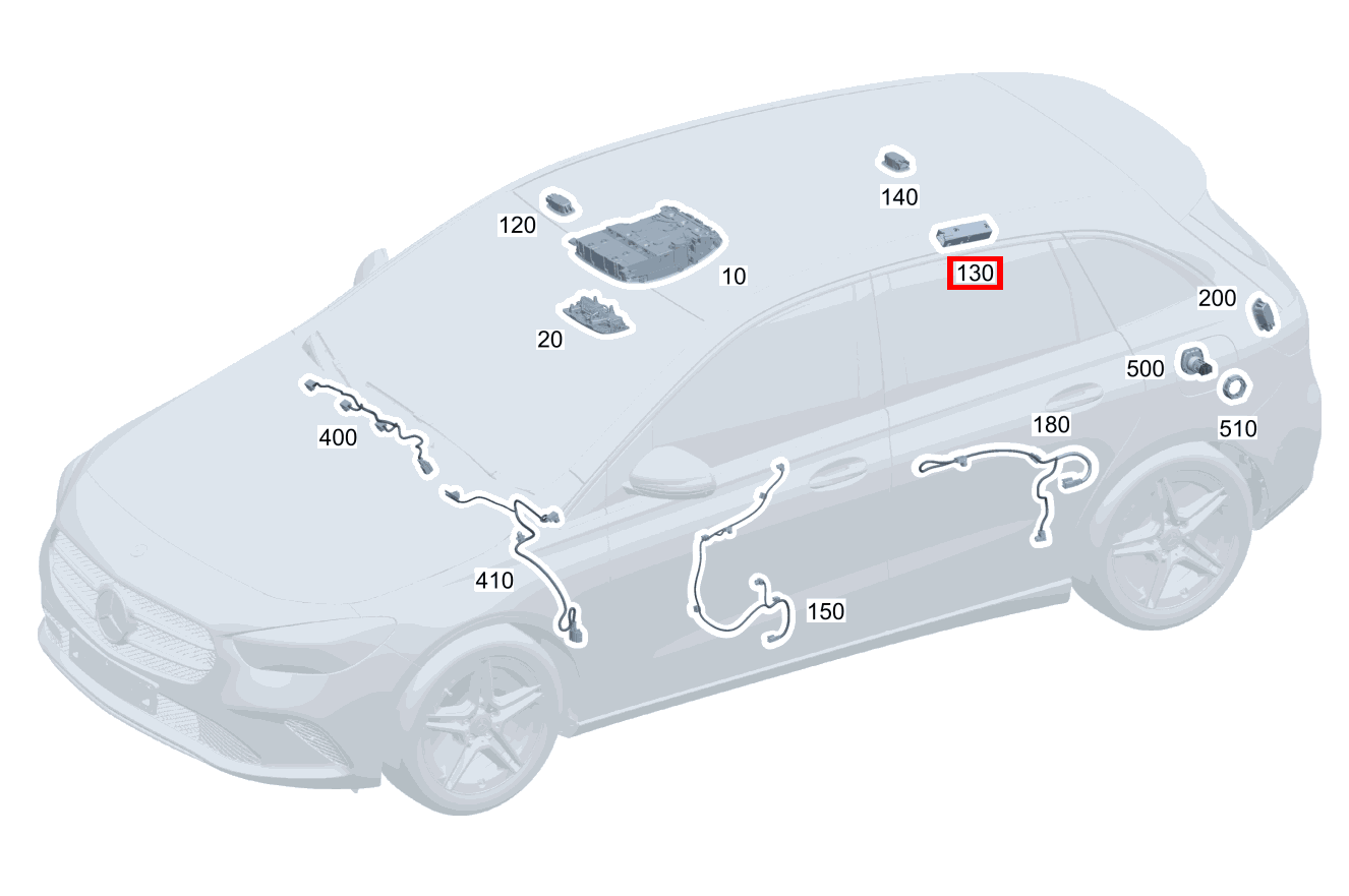 Innenraumleuchte Haltegriff hinten links GLA 200 4MATIC 247 Innenraumleuchte Haltegriff hinten links GLA 200 4MATIC 247